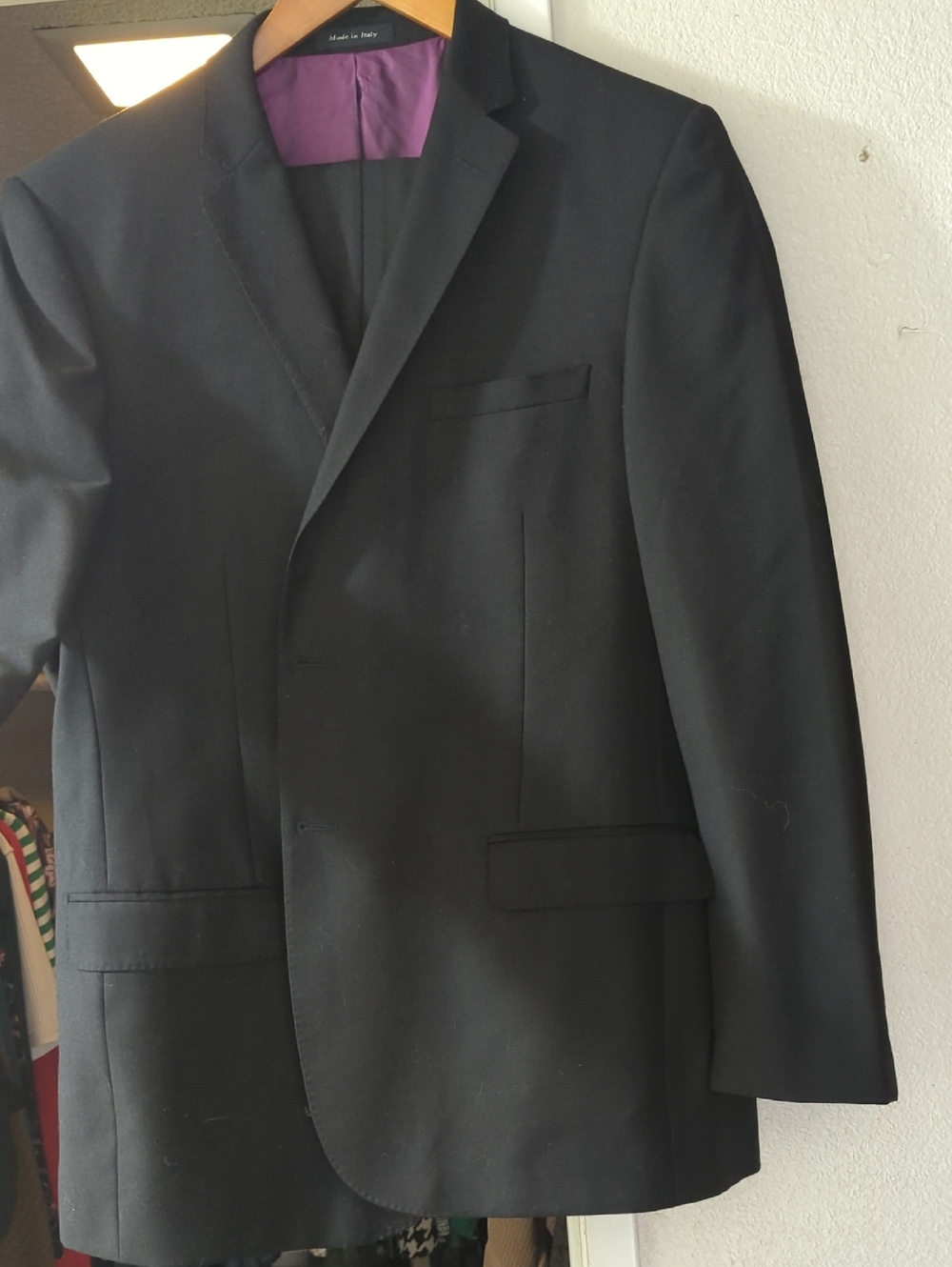 Luxe Slim Fit Men's Blazer in Black